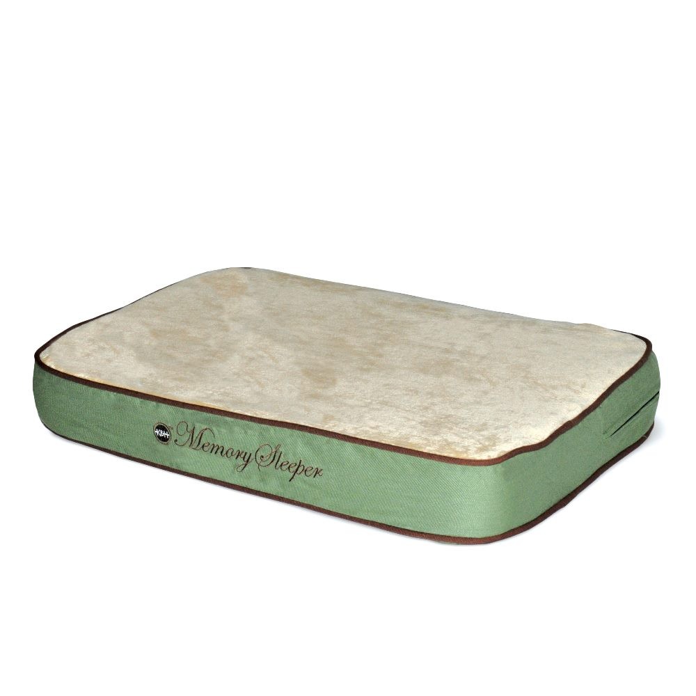 KandH Pet Products Memory Sleeper Pet Bed Medium Sage 23