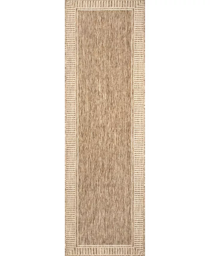 nuLoom Cabana GBCB02B 2' x 8' Runner Outdoor Area Rug - Intensery