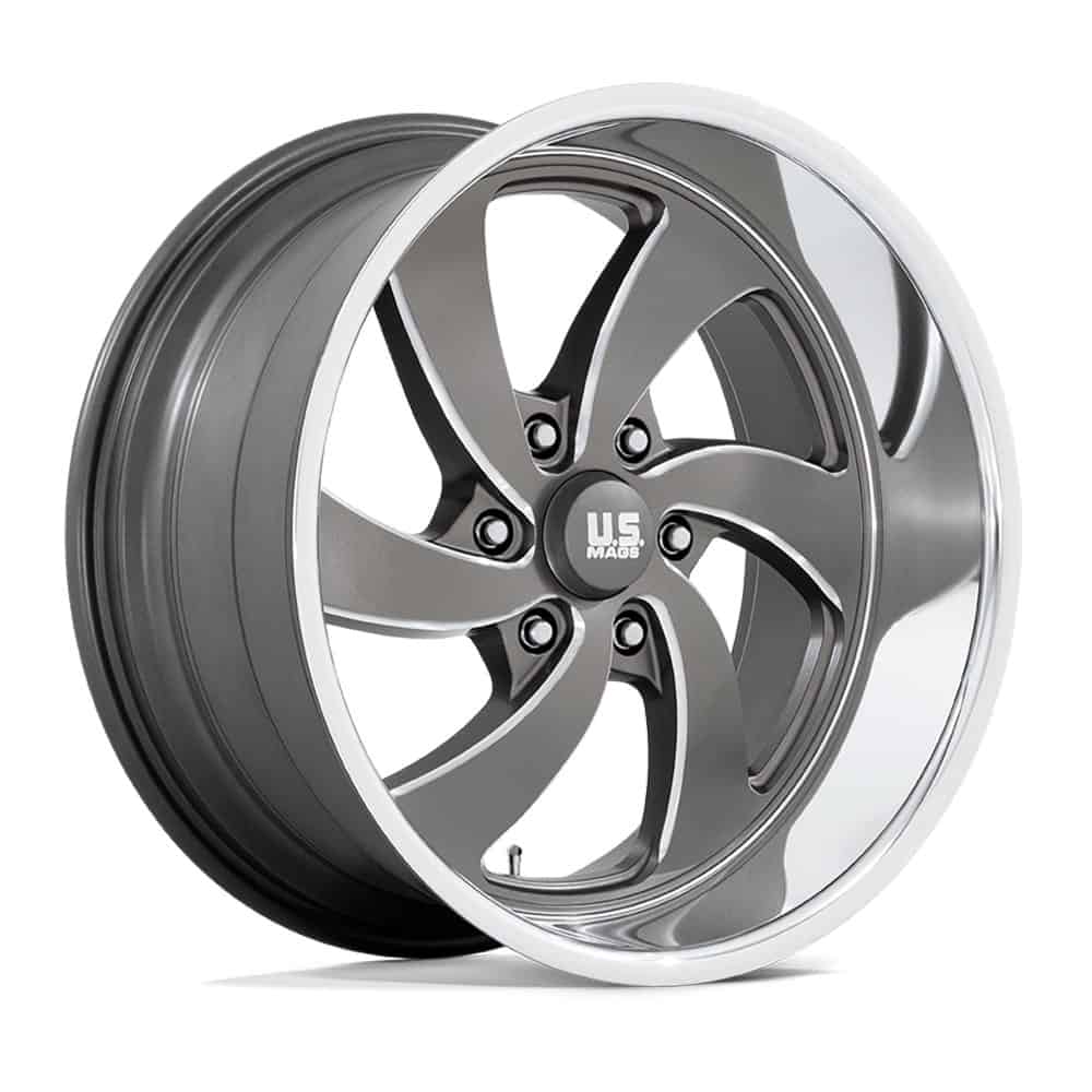 US Mag 1PC Wheels U133 20X9.5 6X5.5 ANTH-MILL-DCL 1MM - Intensery