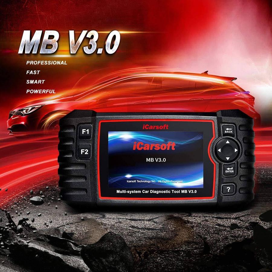 iCarsoft MB V3.0 for Mercedes-Benz/Sprinter/Smart Diagnostic Tool with Auto VIN/Quick Test/Actuation Test - Intensery