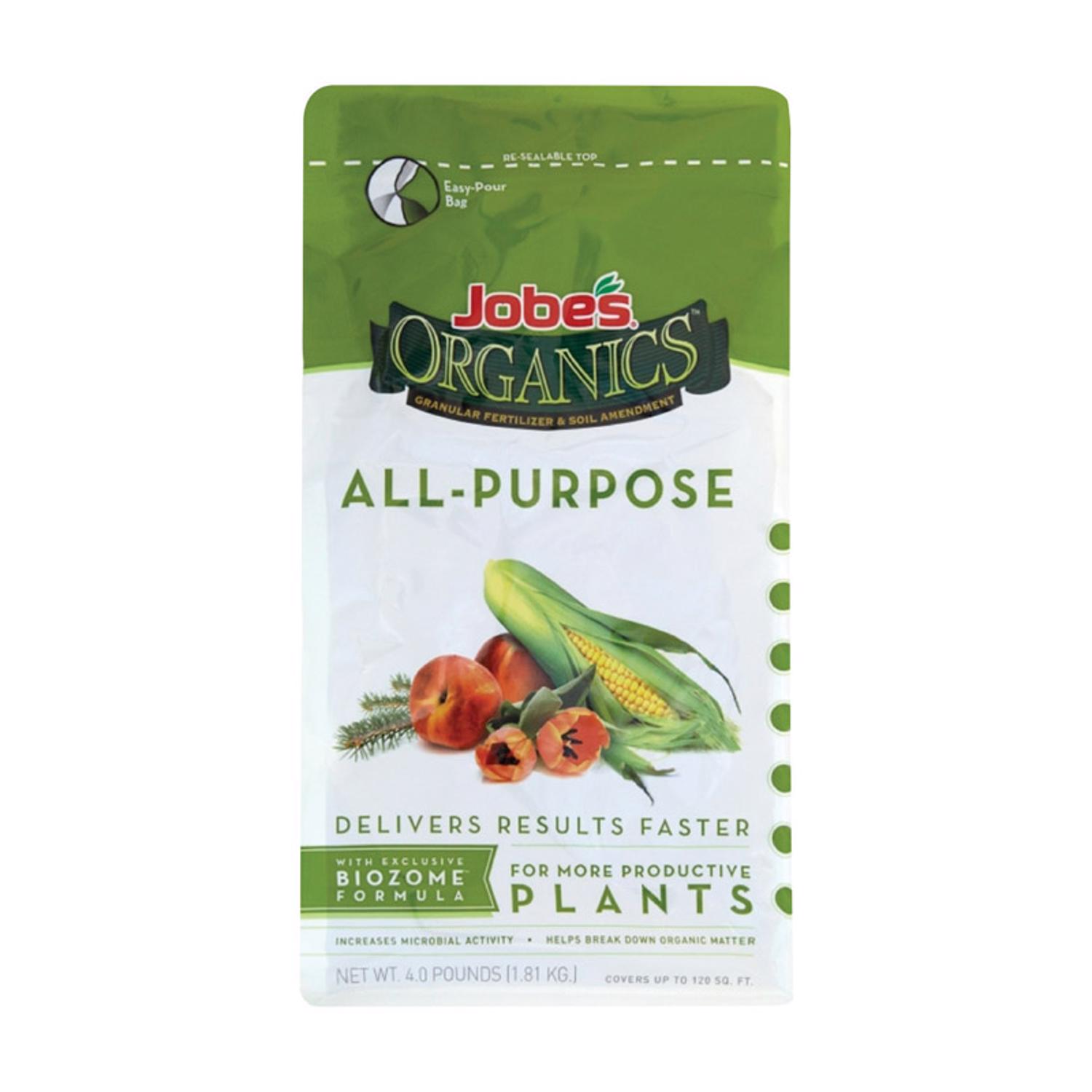 Jobe\u0027s Organic Granules All Purpose Plant Food 4 lb - Intensery