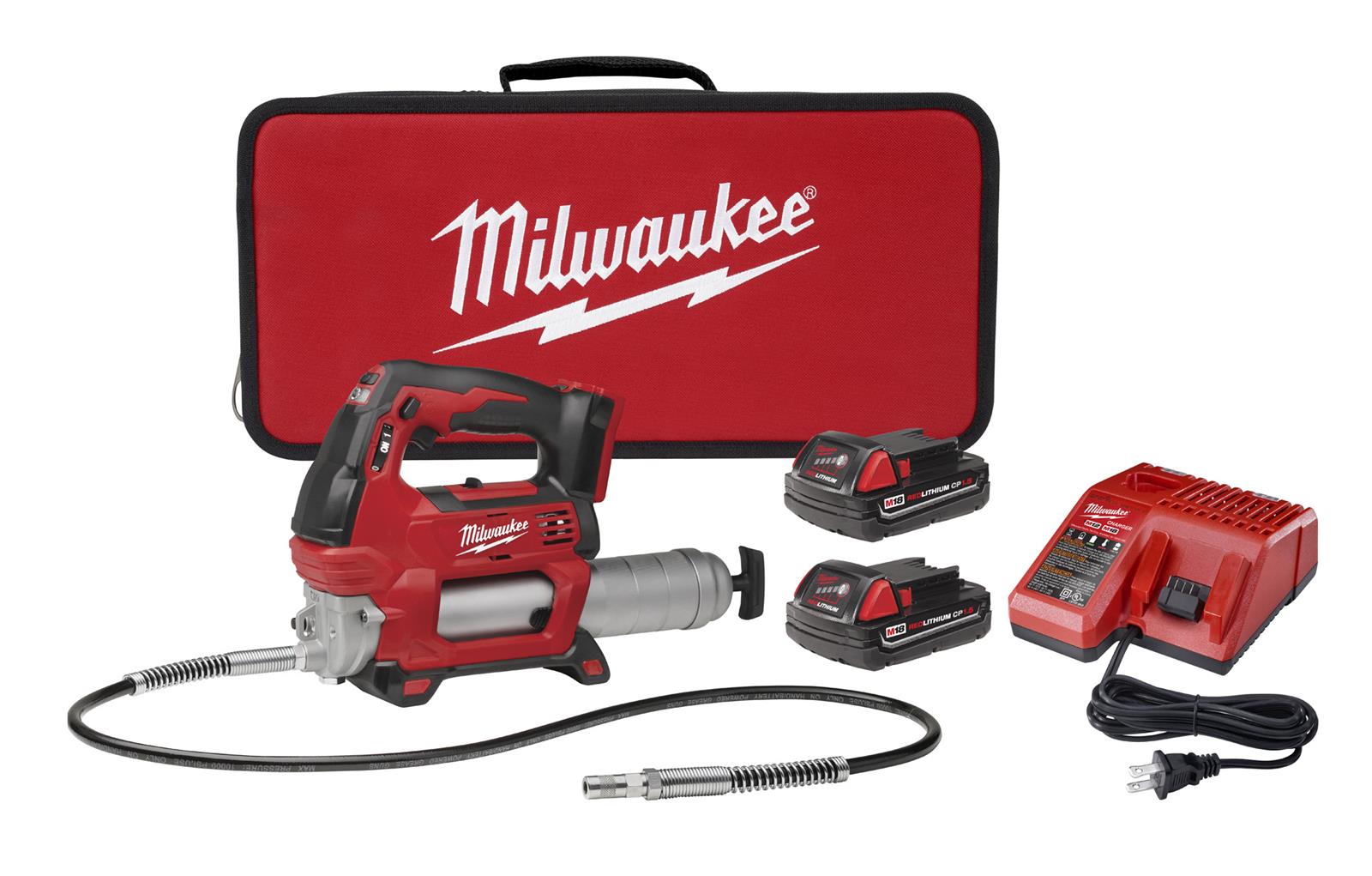 Milwaukee Tool 2646-22CT Milwaukee M18 Cordless 2-Speed Grease Guns - Intensery