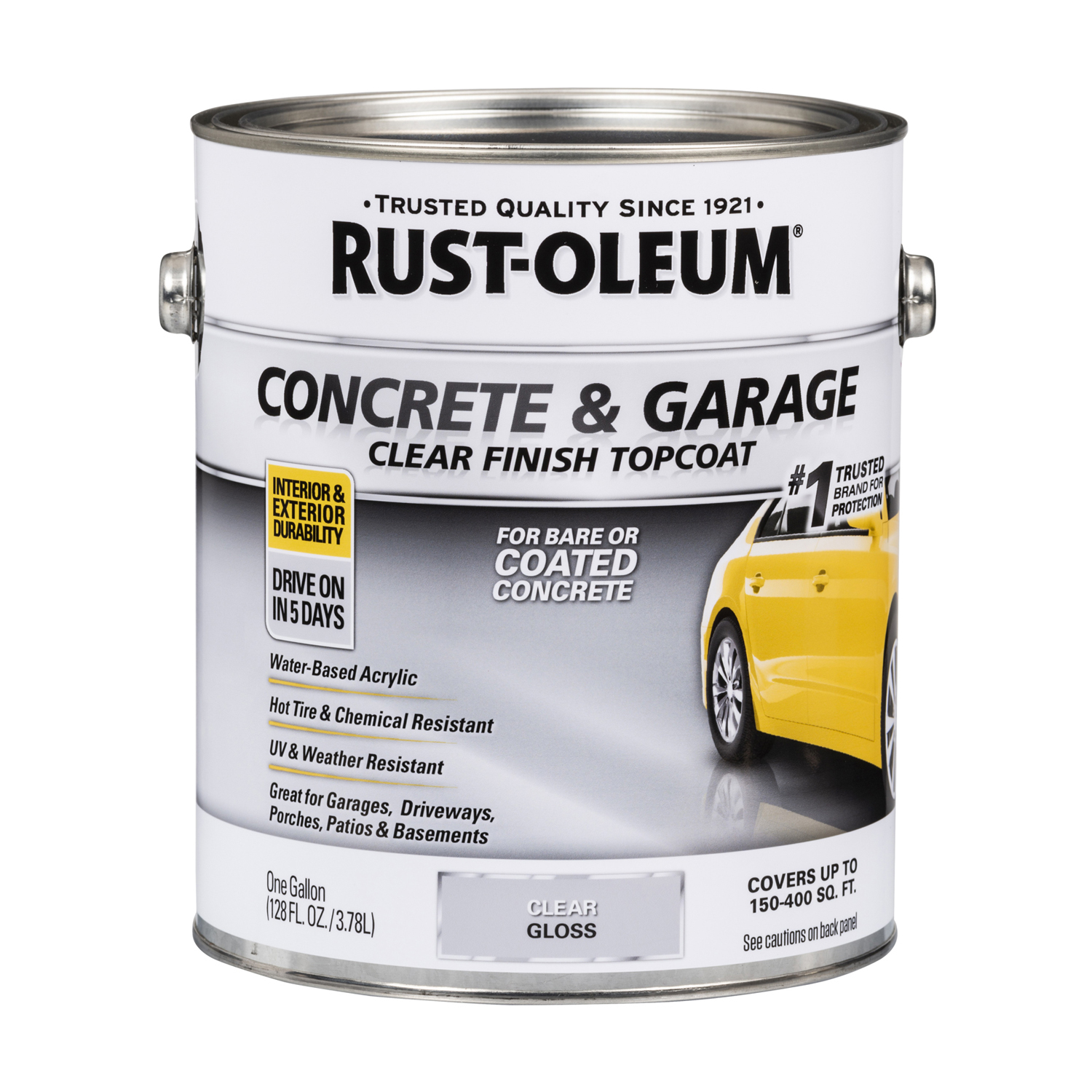 Rust-Oleum Concrete \u0026 Garage Gloss Clear Floor Paint 1 gal - Intensery