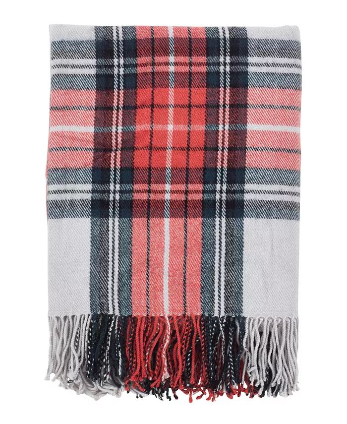 Saro Lifestyle Classic Plaid Throw - Intensery