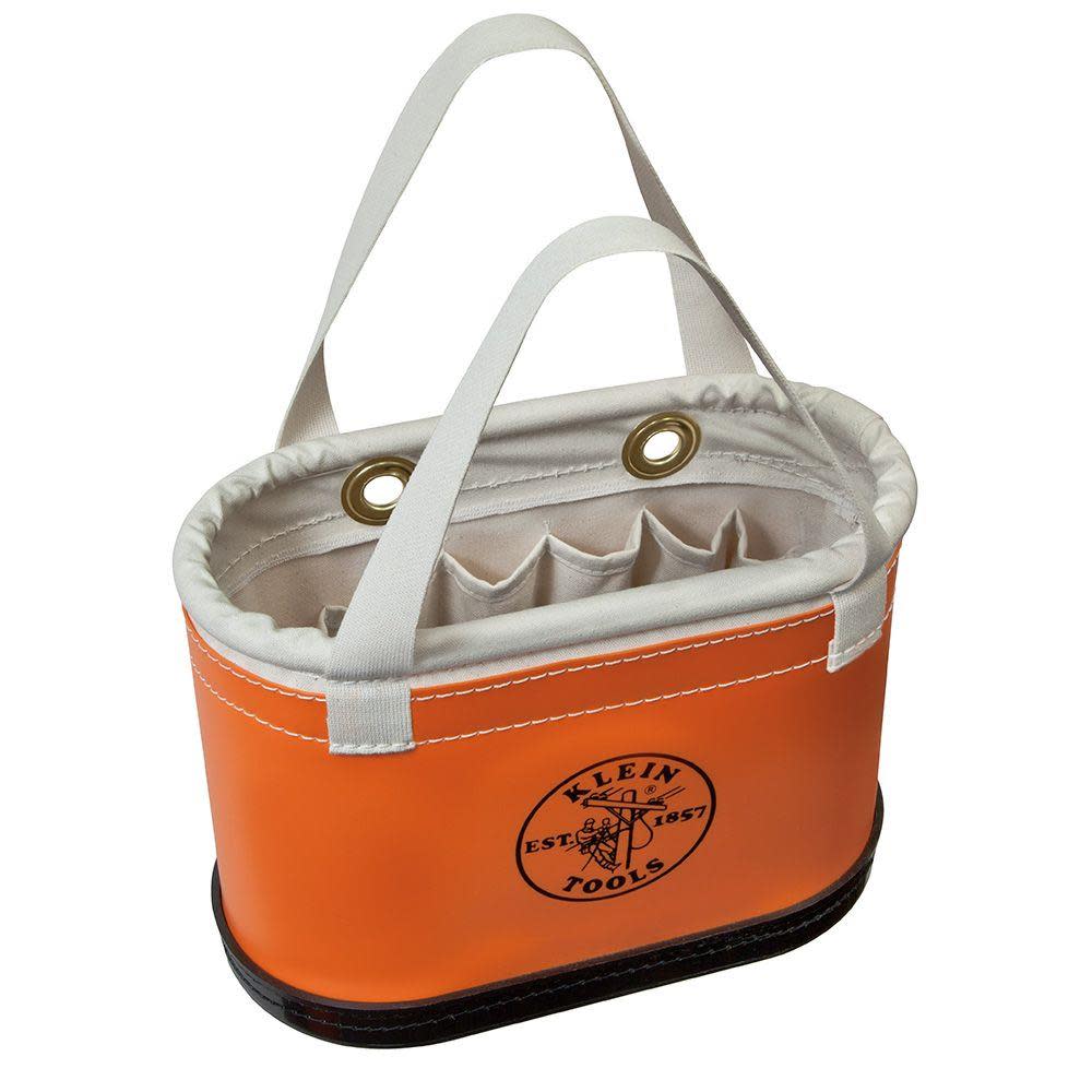 Klein Tools Hard Body Oval Bucket Orange/White 5144BHHB from Klein Tools - Intensery