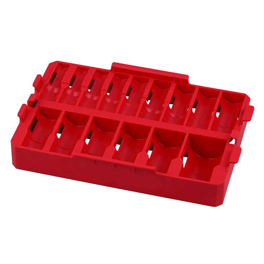 Milwaukee SHOCKWAVE Impact Duty Socket 1/2” Dr 15pc Tray Only - Intensery