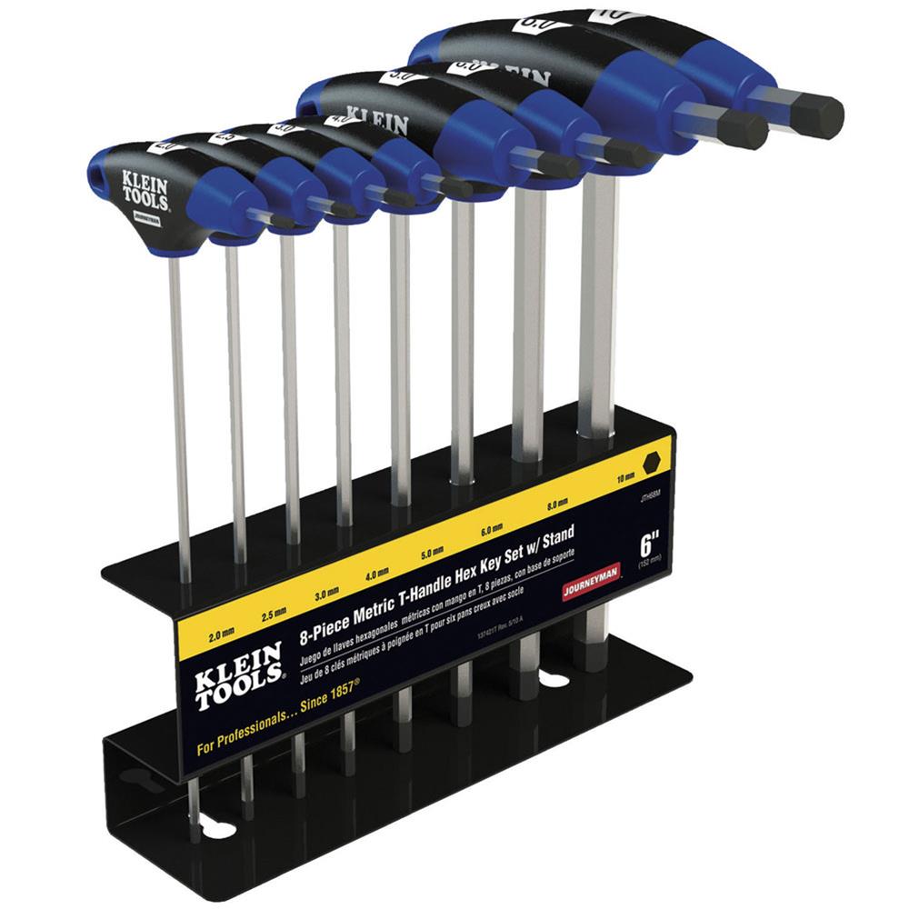 Klein Tools JTH68M Klein Tools Journeyman Metric T-Handle Hex Keys - Intensery