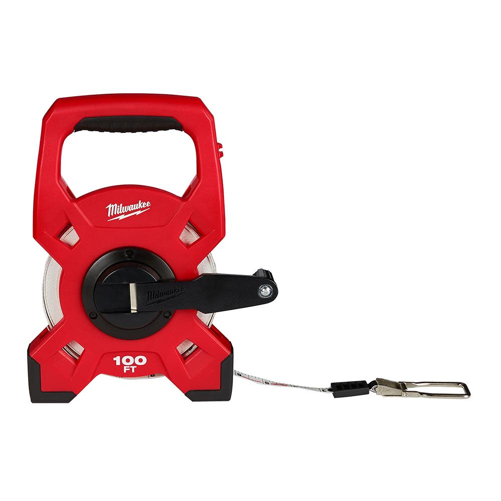 Milwaukee 100 Ft. Steel Open Reel Long Tape Measure 48-22-5201 from Milwaukee - Intensery