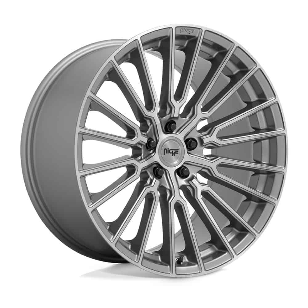 Niche 1PC Wheels M251 22X10 5X112 PLTN-BRSHD 35MM - Intensery