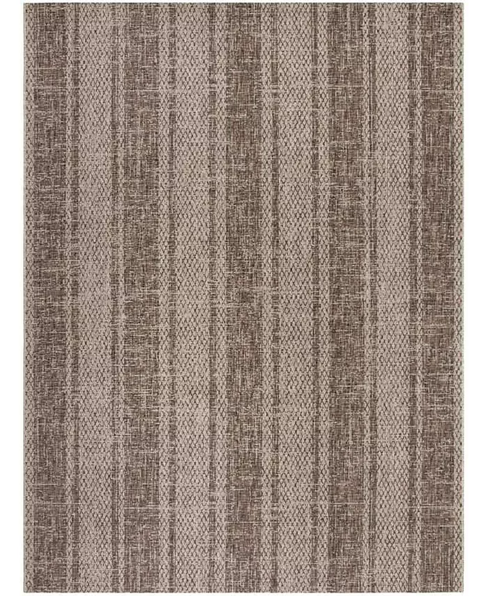 Safavieh Courtyard Light Beige and Light Brown 8' x 11' Sisal Weave Outdoor Area Rug - Intensery