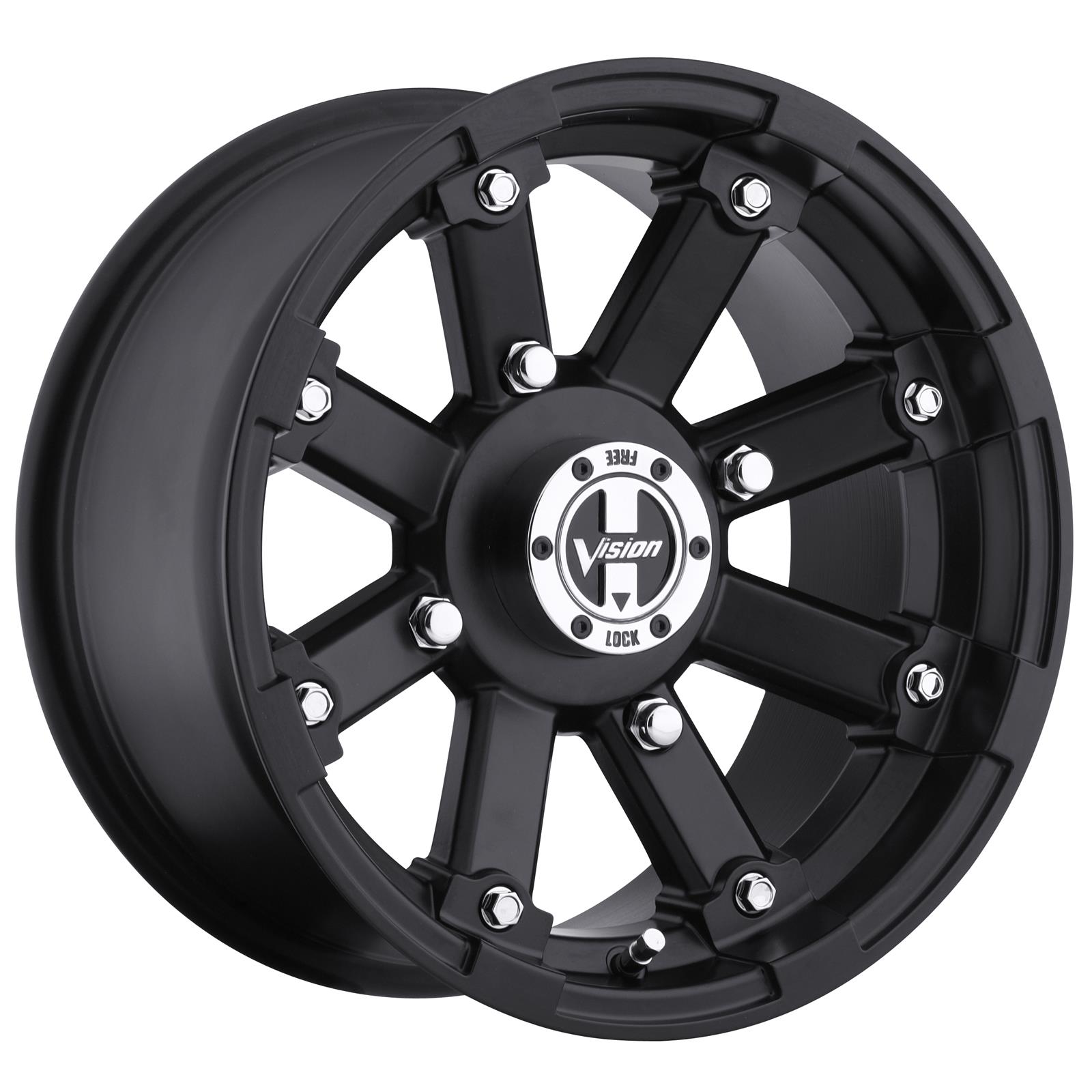 Vision Wheel 393-127110MB4 Vision Off-Road 393 Lockout Matte Black Wheels - Intensery