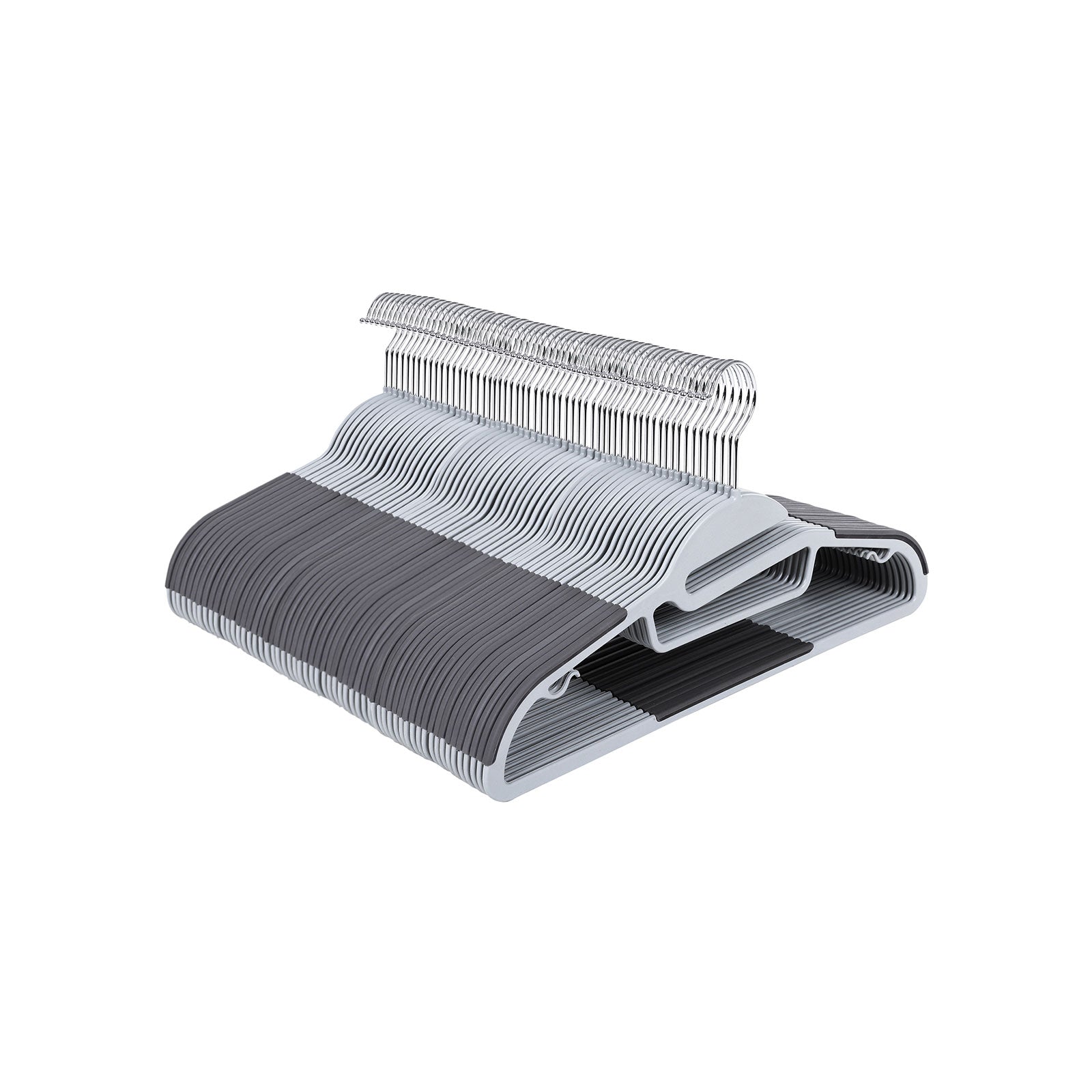 SONGMICS Velvet Coat Hangers with Non-Slip DesignGray/50 Pics/Size 1 - Intensery