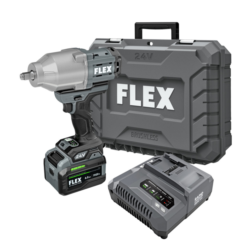 Flex 24V 1/2 High Torque Impact Wrench Stacked-Lithium Kit - Intensery