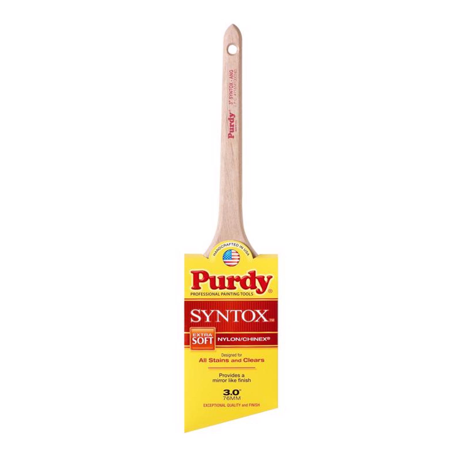 Purdy Syntox Angular 3 in. Extra Soft Angle Trim Paint Brush - Intensery