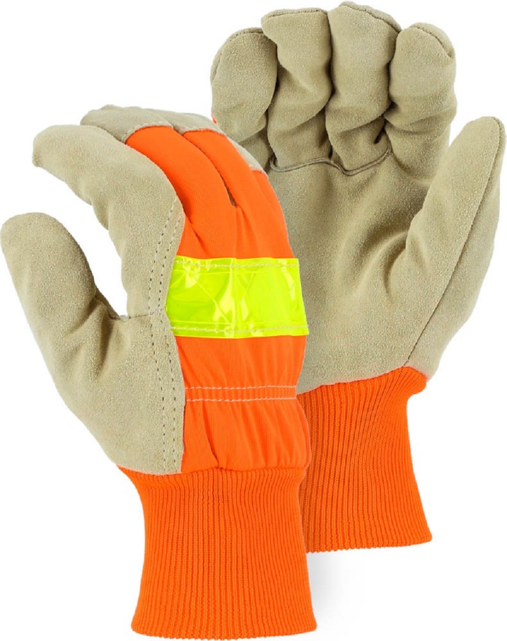 High Visibility Pigskin Leather GloveMedium - Intensery