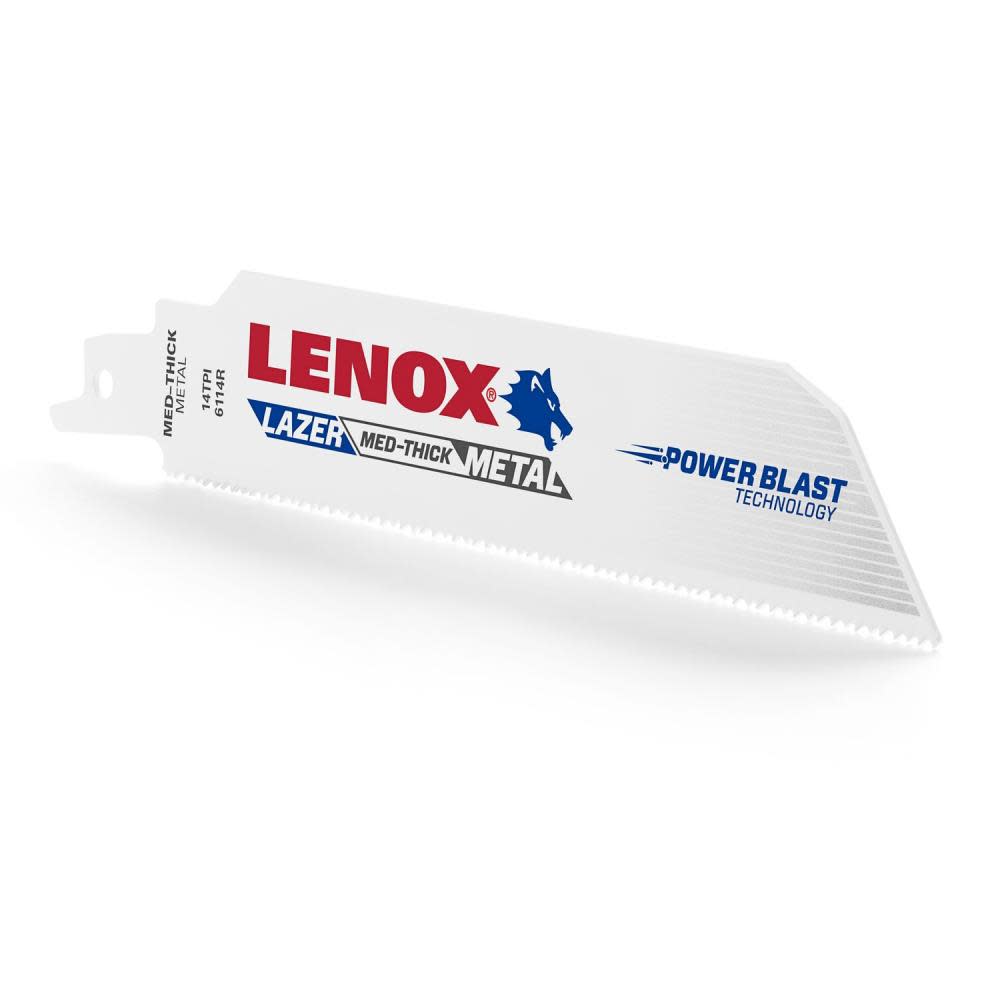 LENOX Reciprocating Saw Blade B6114R 6 X 1 X .035 X 14 TPI 25pk - Intensery
