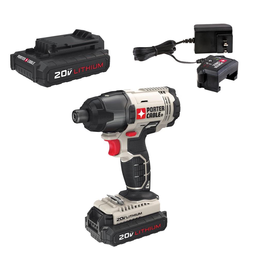 20-volt 1/4-in Impact Driver Kit - Intensery
