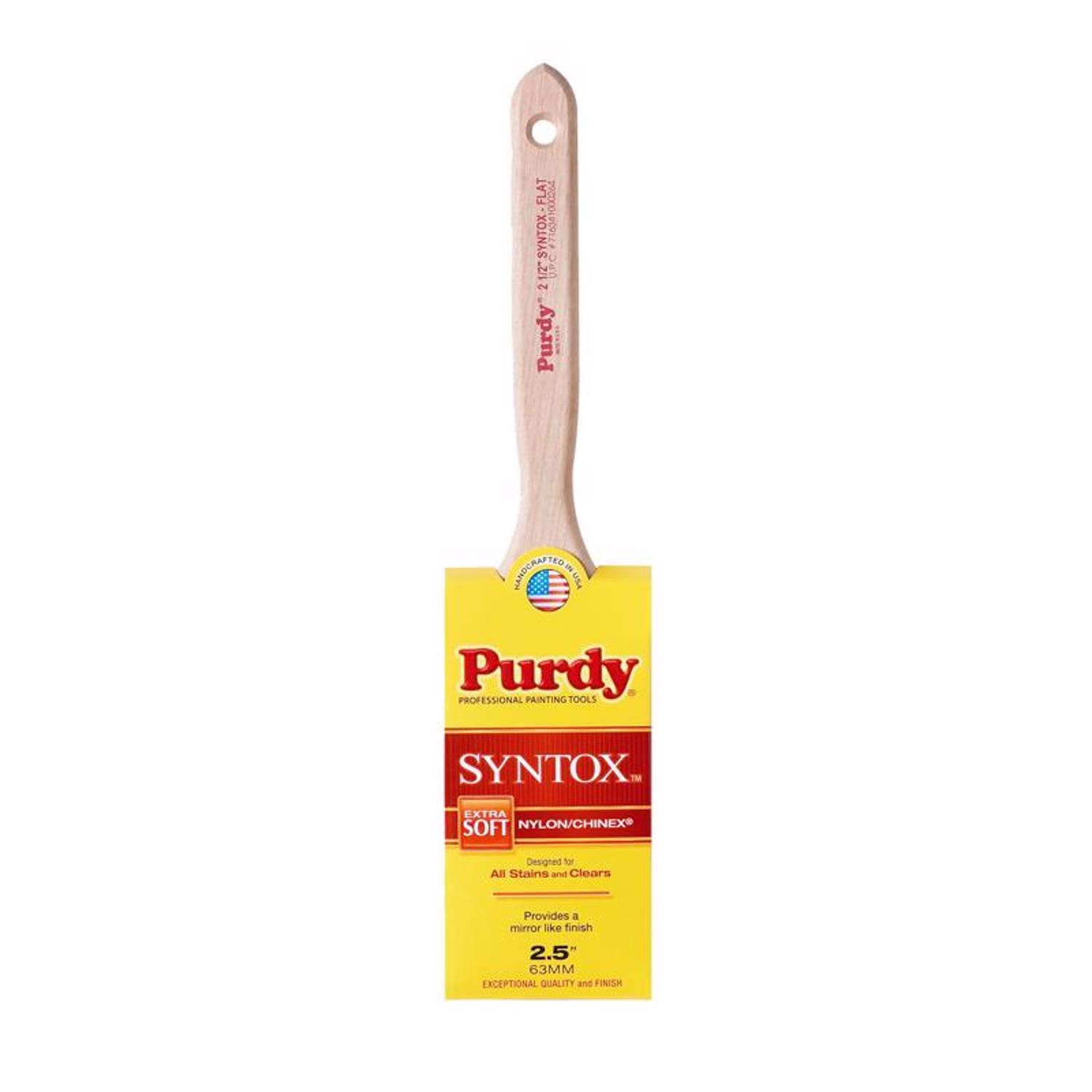Purdy Syntox Flat 2-1/2 in. Extra Soft Flat Trim Paint Brush - Intensery