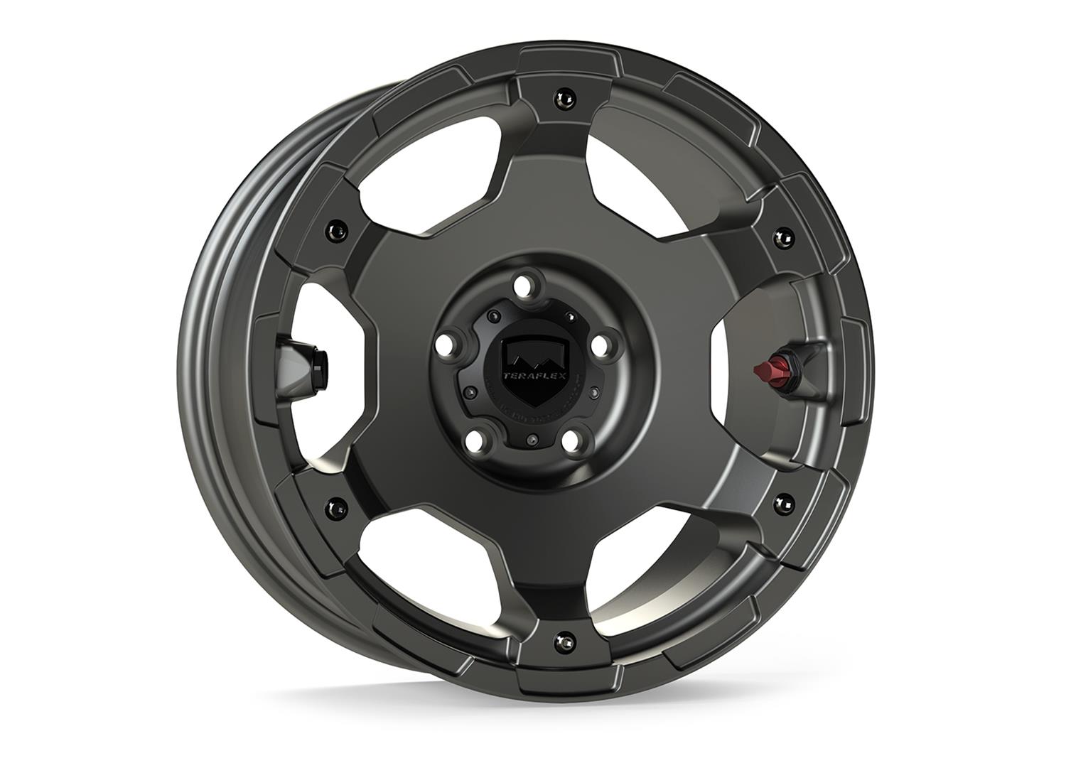 TeraFlex 1056159 TeraFlex Nomad Off-Road Deluxe Satin Titanium Wheels - Intensery