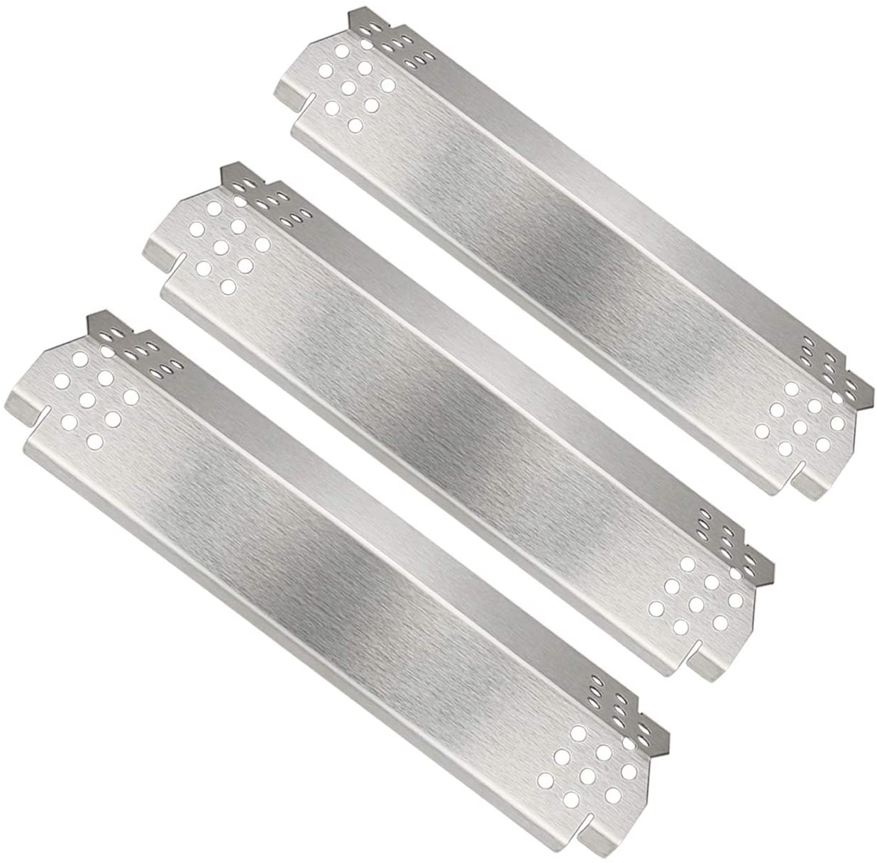 Grill Heat Plates Stainless Steel for Nexgrill 3 Burner 720-0737, 720-0830MB, 720-0830MC, 730-0830MB, 730-0830MC etc, 14.6 x 4.2 x 1.3 X 3 Pack - Intensery