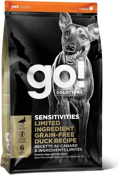 Go! SENSITIVITIES Limited Ingredient Duck Grain-Free Dry Dog Food - Intensery