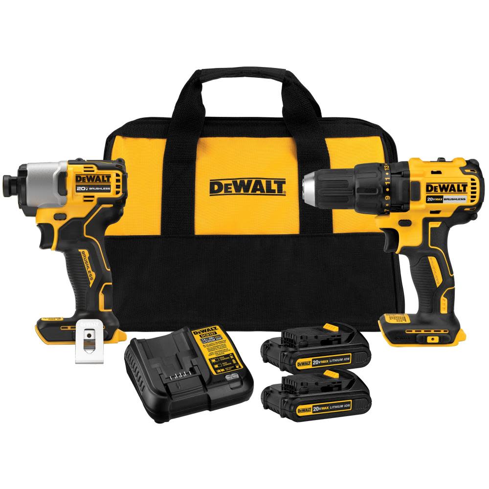 DEWALT 20V MAX Compact Drill/Driver and Impact Kit DCK275C2 from DEWALT - Intensery