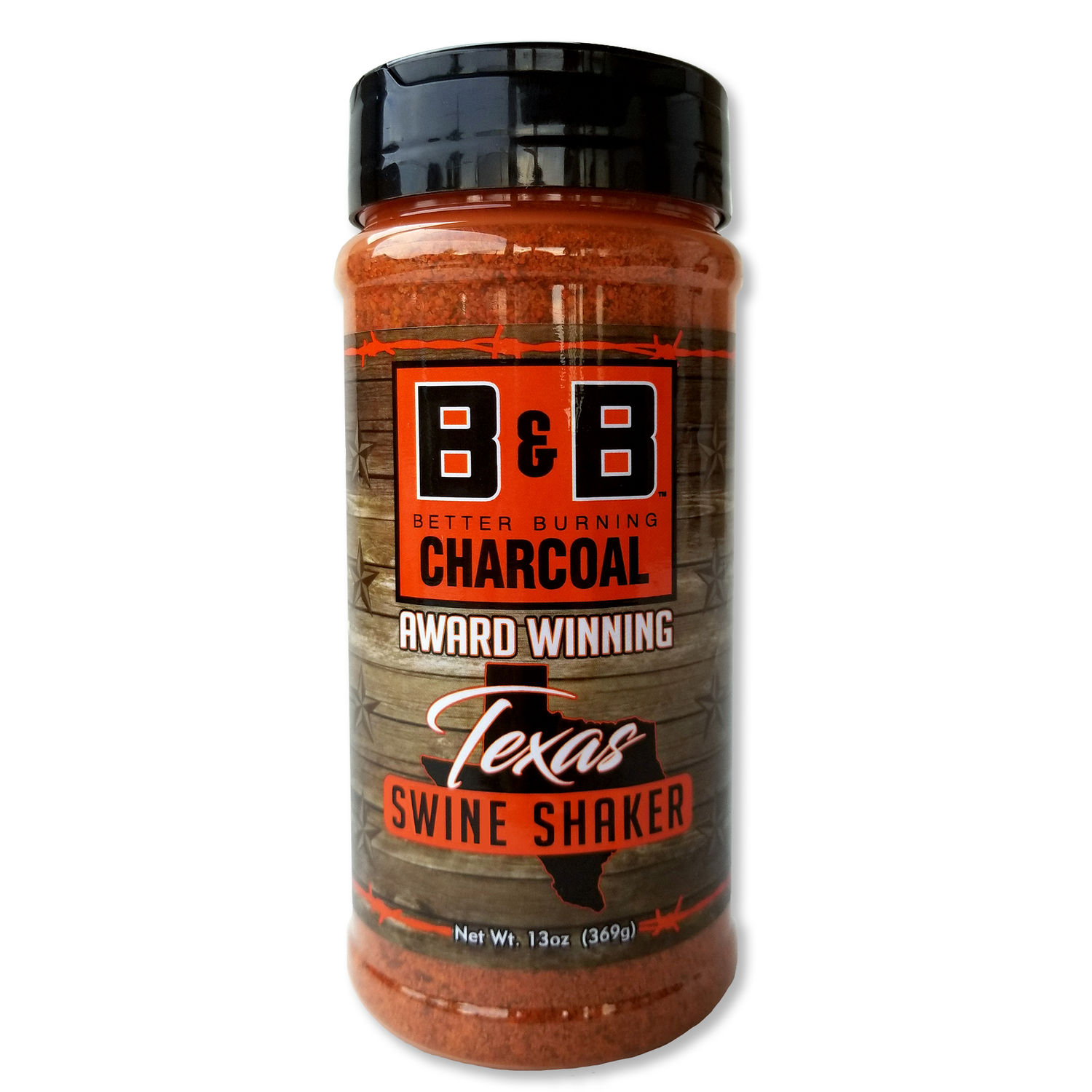 B\u0026B Charcoal Texas Swine Shaker Seasoning Rub 13 oz - Intensery