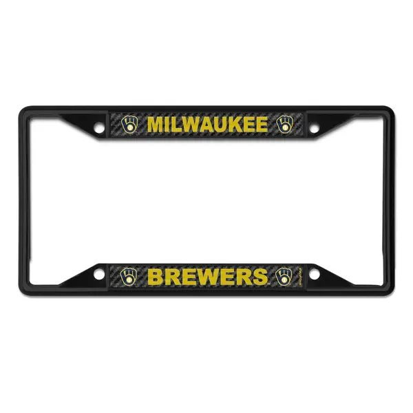 MLB Black Carbon License Plate Frame - Intensery