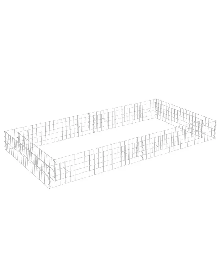 vidaXL Gabion Raised Bed Galvanized Steel 78.7