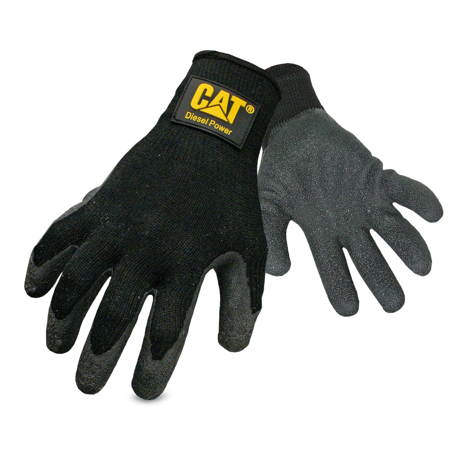 CAT Men\u0027s Indoor/Outdoor Palm Work Gloves Black L 1 pair - Intensery