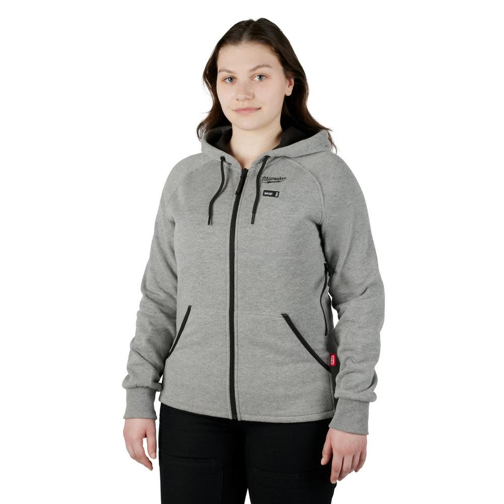 Milwaukee M12 Womens Heated Hoodie Kit Gray 2X - Intensery