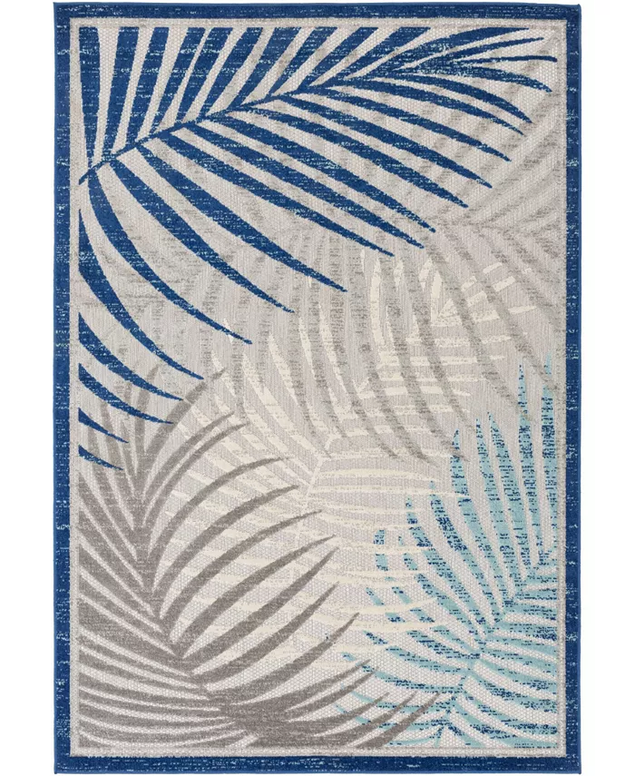 Abbie Allie Rugs Doyle DYL-2312 Navy 2' x 3' Outdoor Area Rug - Intensery