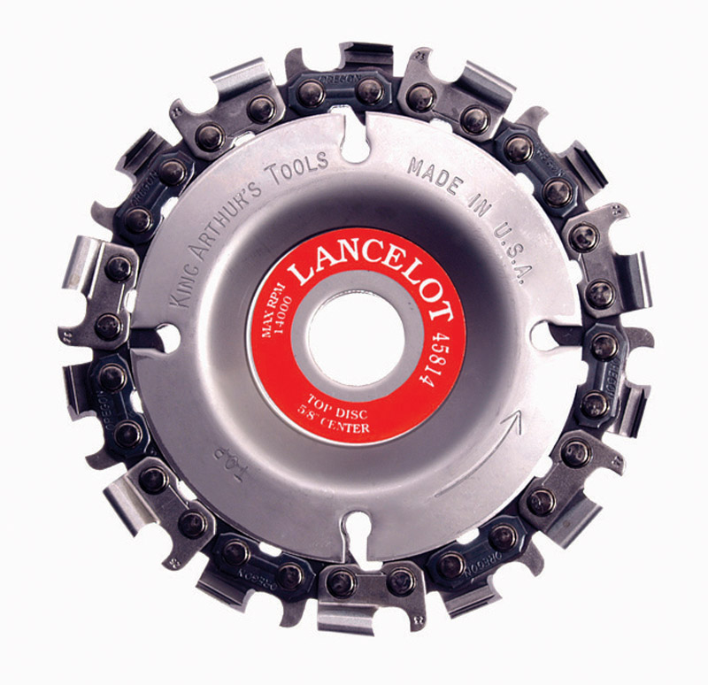 King Arthur\u0027s Tools 4 in. D X 5/8 in. Steel Chain Saw Type Cutting Wheel 14 teeth 1 pk - Intensery