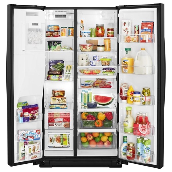 28 cu ft Side-by-Side Black Refrigerator - Intensery