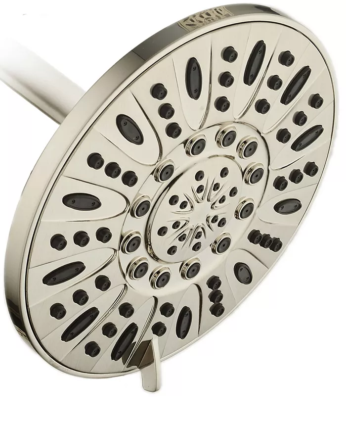 Aquadance High-Pressure Multiple Setting 7-in Rainfall Shower Head with Pause Mode - Intensery