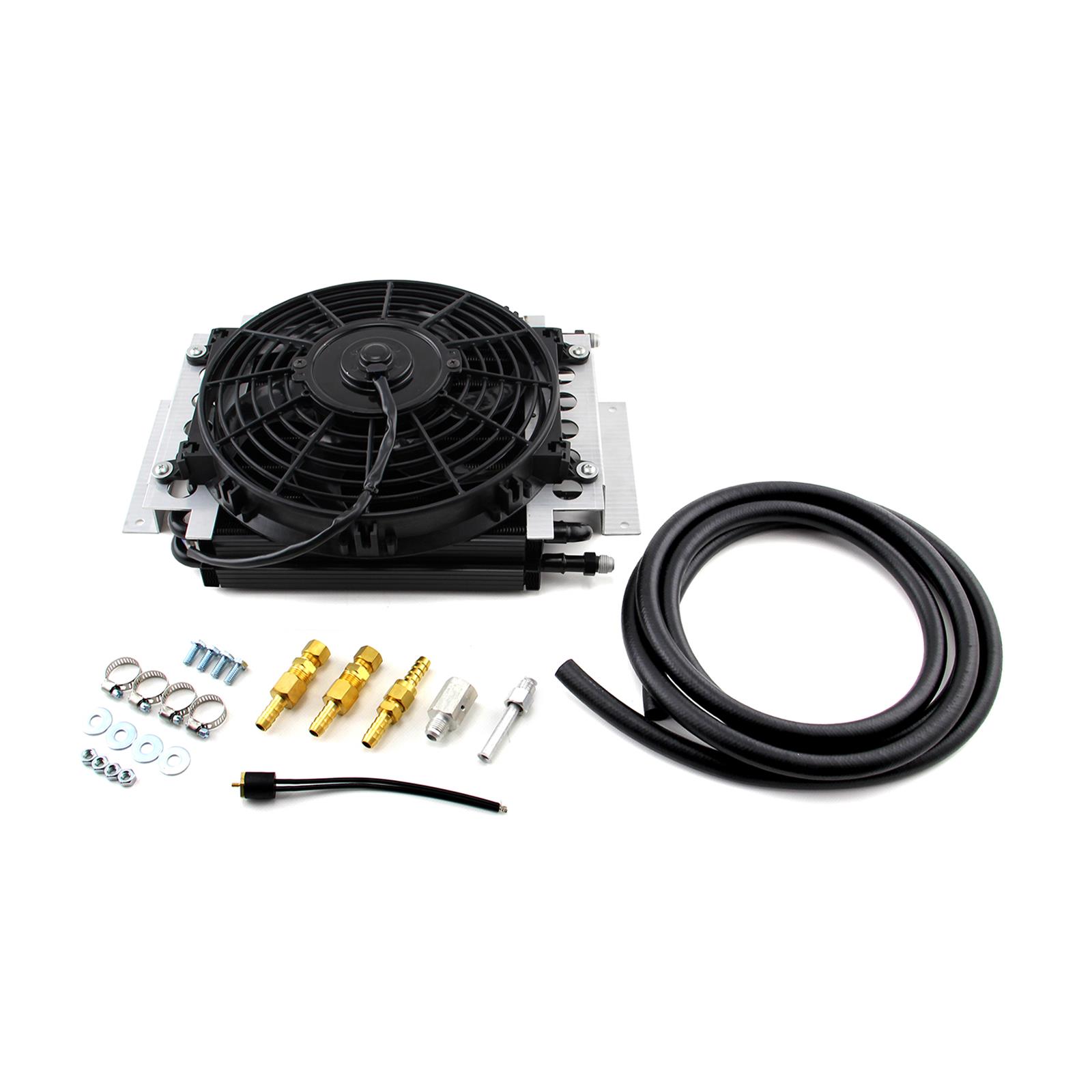 Speedmaster PCE187.1001 Speedmaster Dual Pass Transmission Oil Cooler and Fan Kits - Intensery