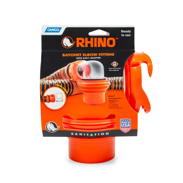 Camco RhinoFLEX Elbow and 4-in-1 Adapter - Intensery