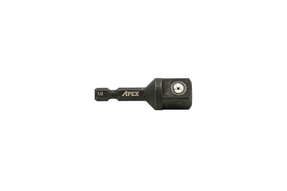 Socket Bit Adapter， 1/2 In. Drive x 1/4 In. Hex - Intensery