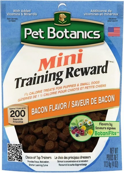 Pet Botanics Mini Training Reward Bacon Flavor Dog Treats - Intensery