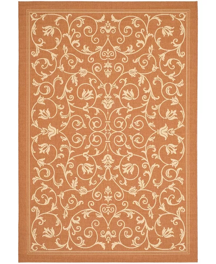 Safavieh Courtyard Terracotta and Natural 6'7