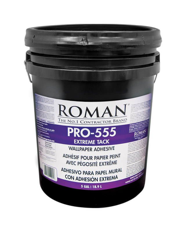 Roman PRO-555 Super Strength Modified Starch and Synthetic Polymer Adhesive 5 gal - Intensery