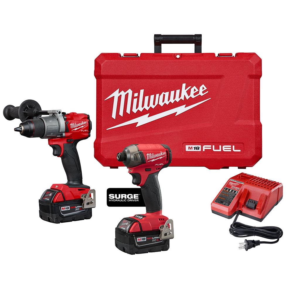Milwaukee M18 FUEL 2-Tool Hammer Drill and SURGE Hydraulic Driver Combo Kit 2999-22 from Milwaukee - Intensery