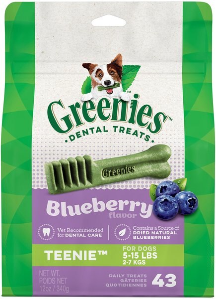 Greenies Bursting Blueberry Teenie Dental Dog Treats - Intensery