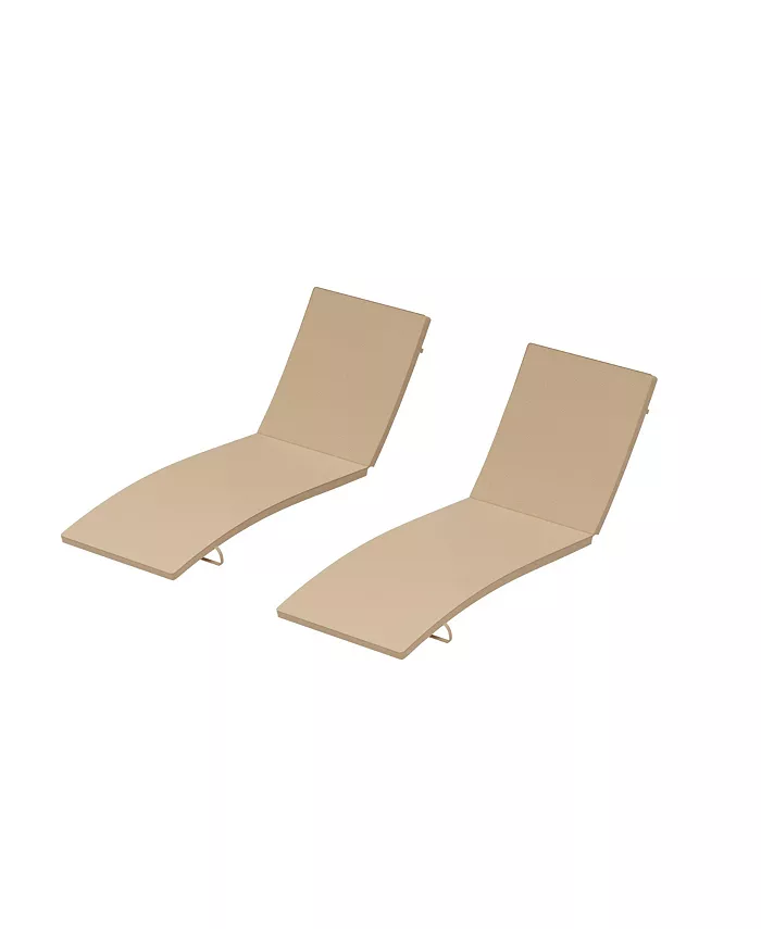 WestinTrends Outdoor Patio Chaise Lounge Cushions All Weather Resistant (Set of 2) - Intensery