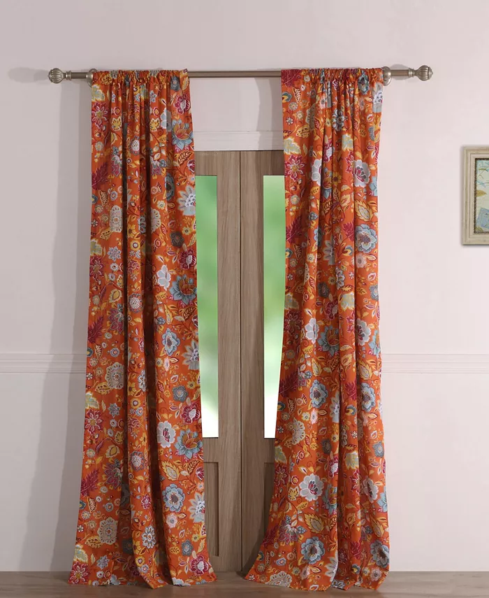Greenland Home Fashions Astoria Spice Window Panel Pair - Intensery