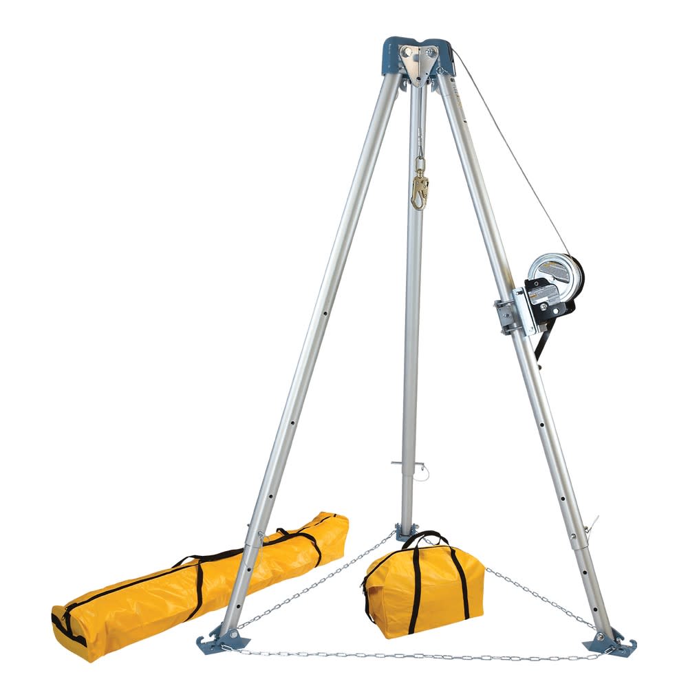 FallTech 11and#8242; Confined Space Tripod System with 60and#8242; Winch - Intensery