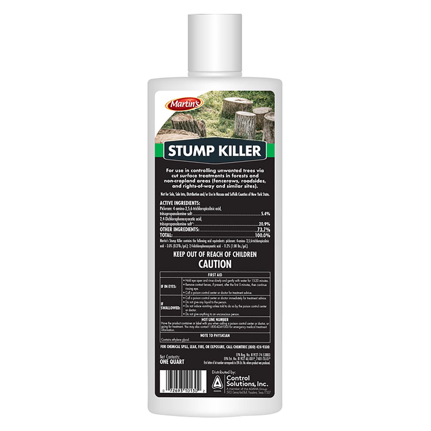Martin\u0027s Stump Killer Brush and Stump Herbicide RTU Liquid 1 qt - Intensery