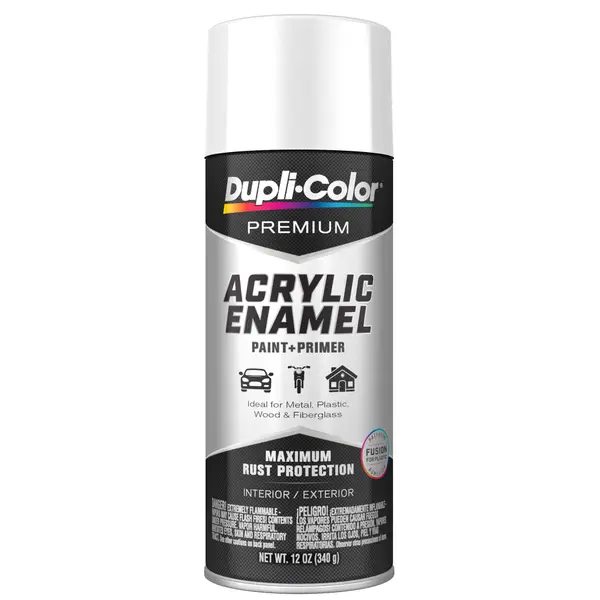 Dupli-Color Premium Acrylic Enamel Gloss White 12 oz - Intensery