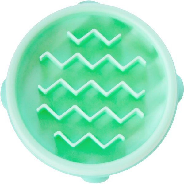 Outward Hound Non-Skid Plastic Slow Feeder Dog Bowl - Intensery