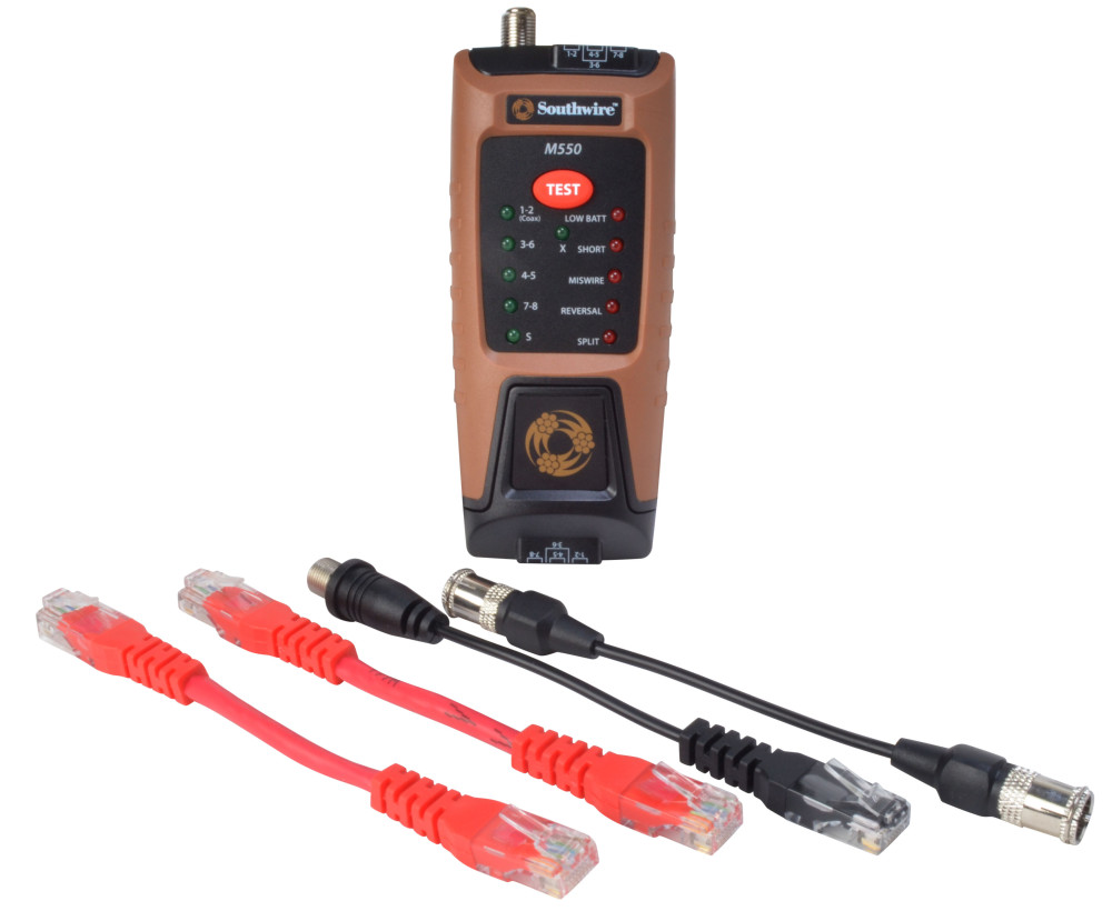 Southwire M550 Continuity Tester for Data and Coax Cables - Intensery